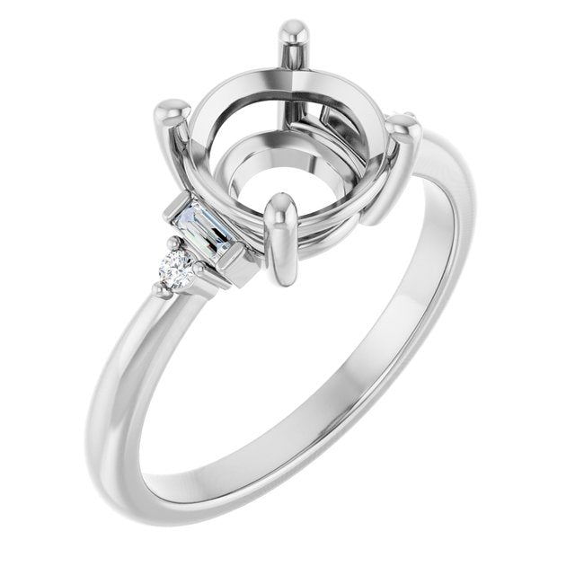 Accented Engagement Ring