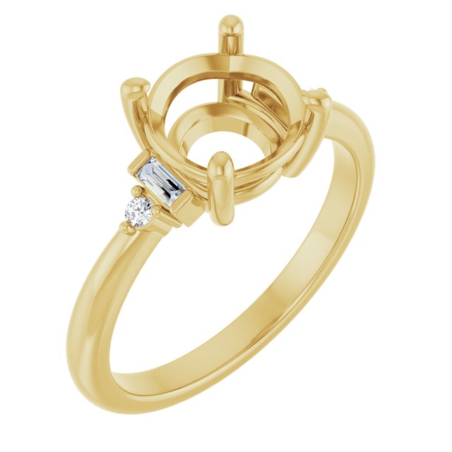 Accented Engagement Ring