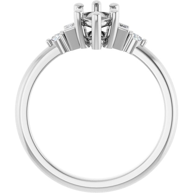 Accented Engagement Ring