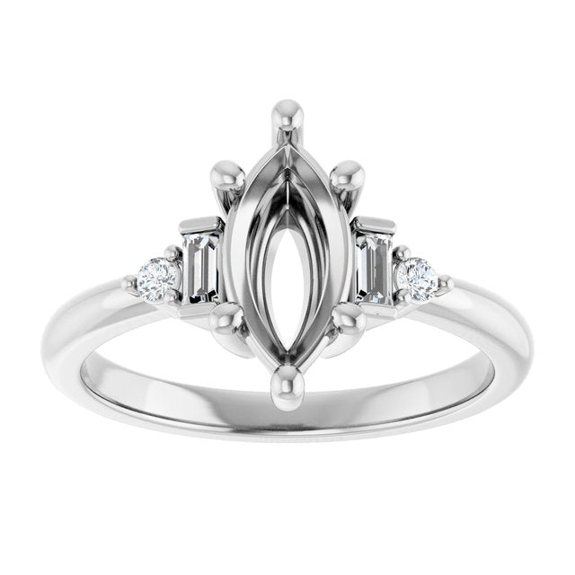 Accented Engagement Ring