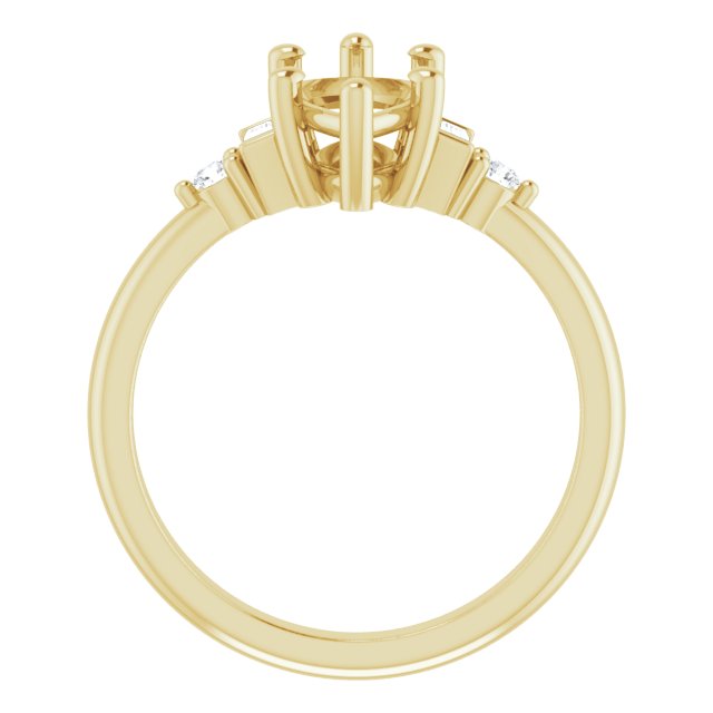 Accented Engagement Ring