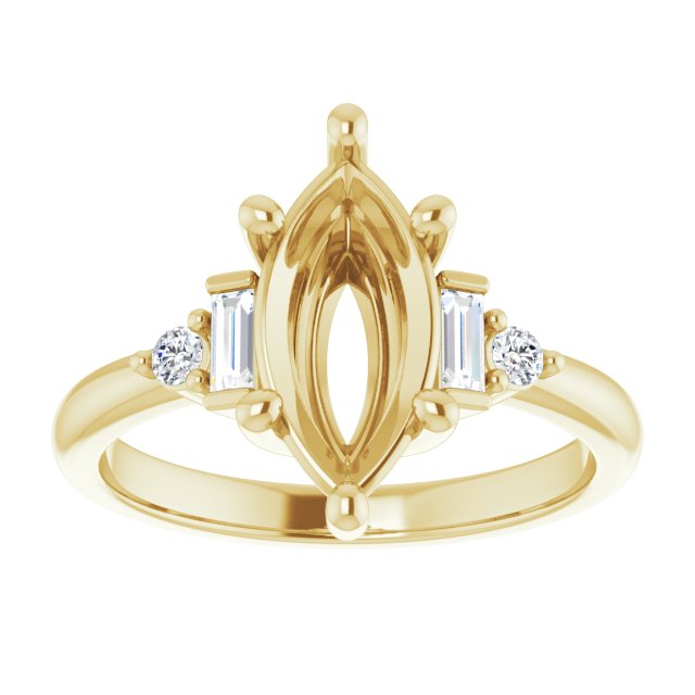 Accented Engagement Ring