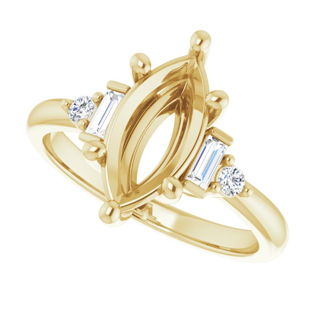 Accented Engagement Ring