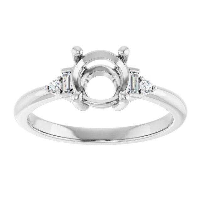 Accented Engagement Ring