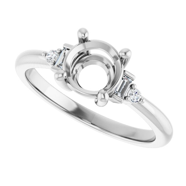 Accented Engagement Ring