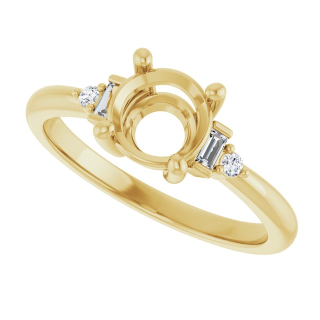 Accented Engagement Ring