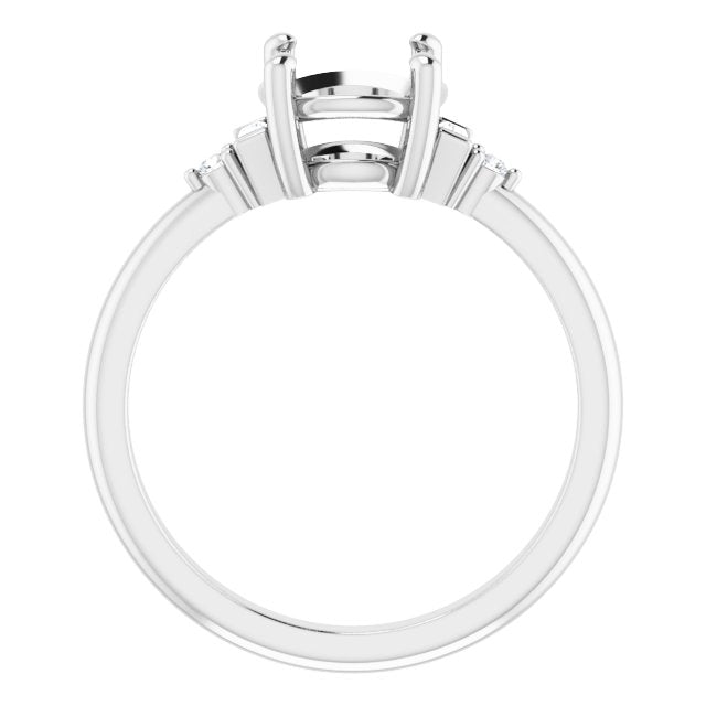 Accented Engagement Ring