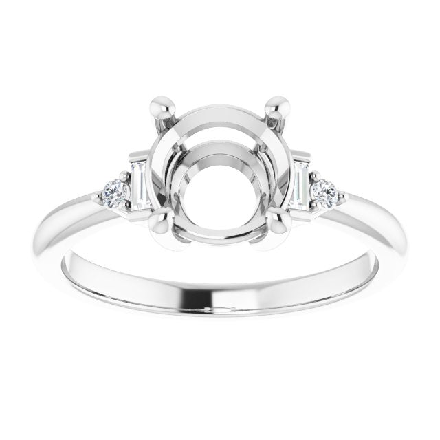 Accented Engagement Ring