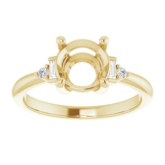Accented Engagement Ring