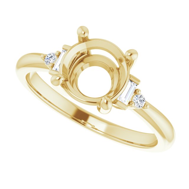 Accented Engagement Ring