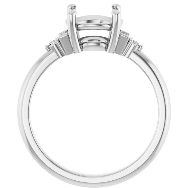 Accented Engagement Ring