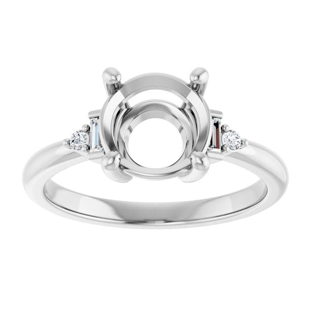 Accented Engagement Ring