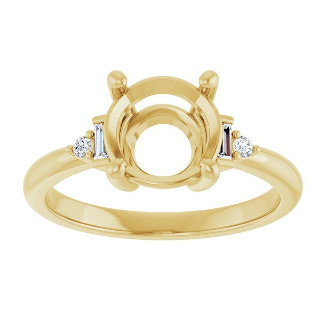 Accented Engagement Ring