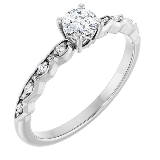 Accented Engagement Ring