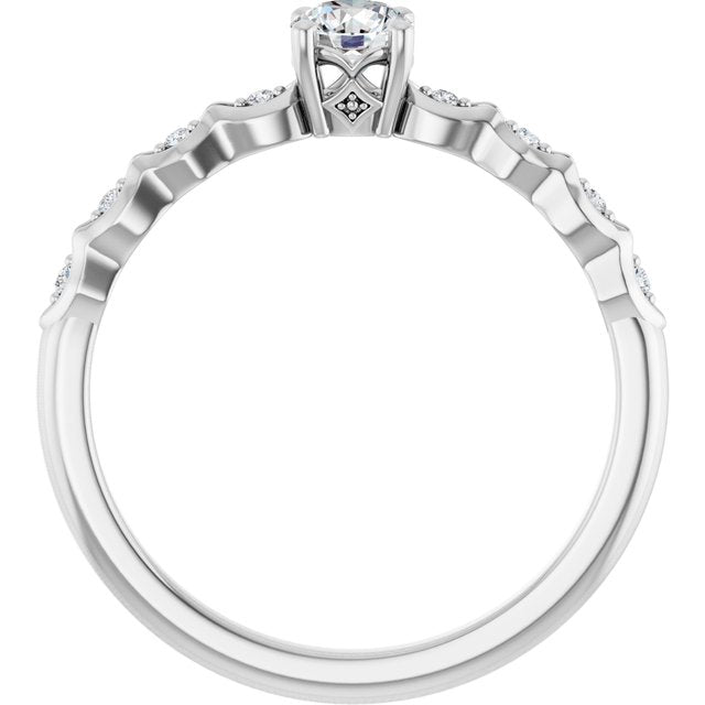 Accented Engagement Ring