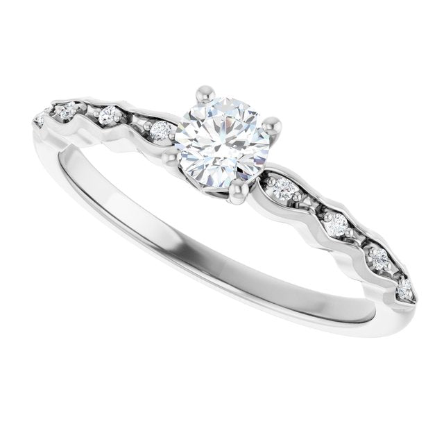 Accented Engagement Ring