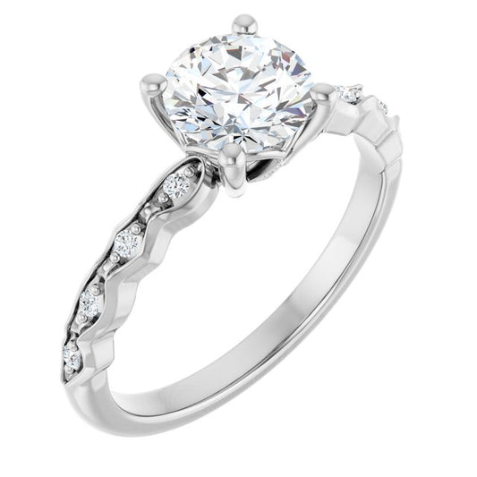 Accented Engagement Ring