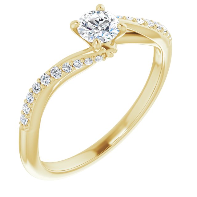 Accented Engagement Ring