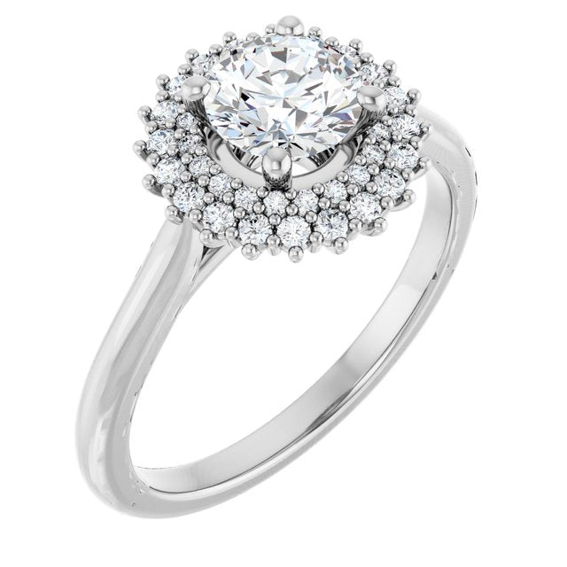 Halo-Style Engagement Ring