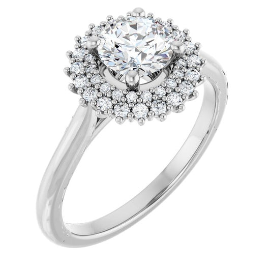 Halo-Style Engagement Ring
