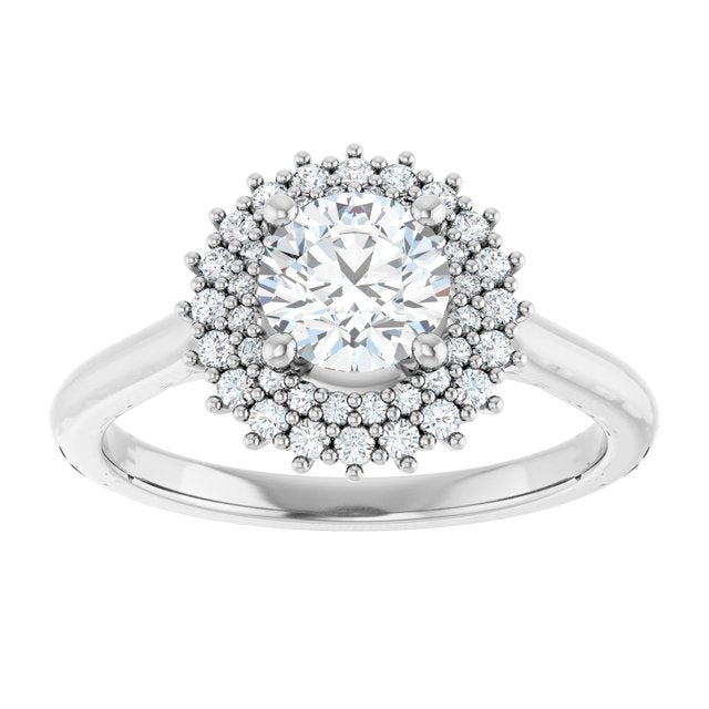 Halo-Style Engagement Ring