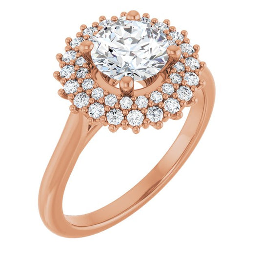 Halo-Style Engagement Ring