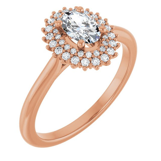 Halo-Style Engagement Ring