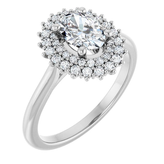 Halo-Style Engagement Ring