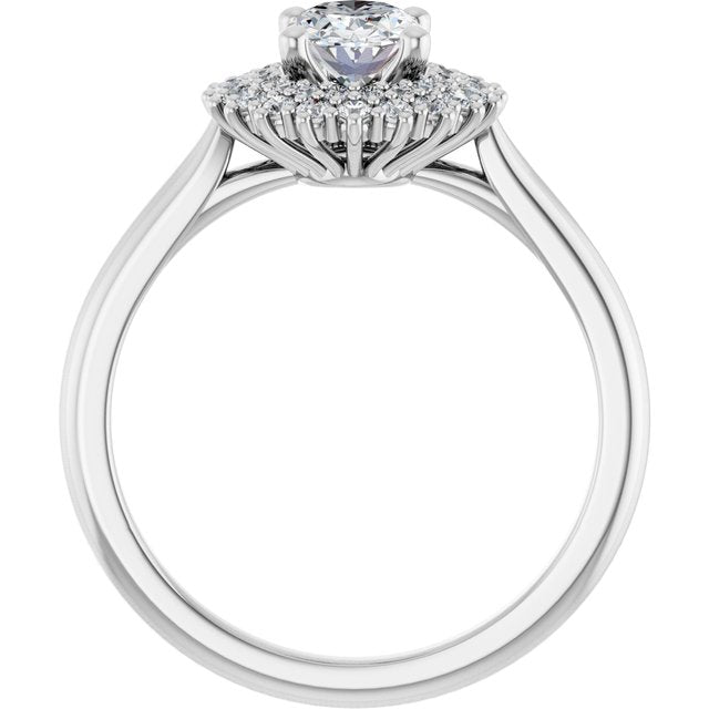 Halo-Style Engagement Ring