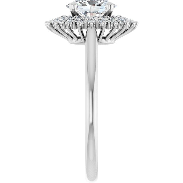 Halo-Style Engagement Ring