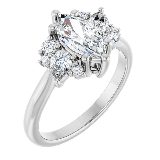 Accented Engagement Ring