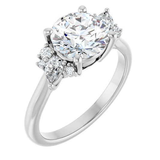 Accented Engagement Ring