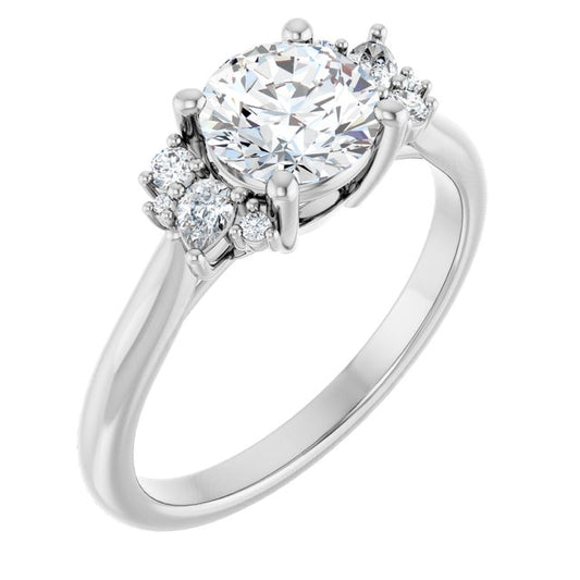 Accented Engagement Ring