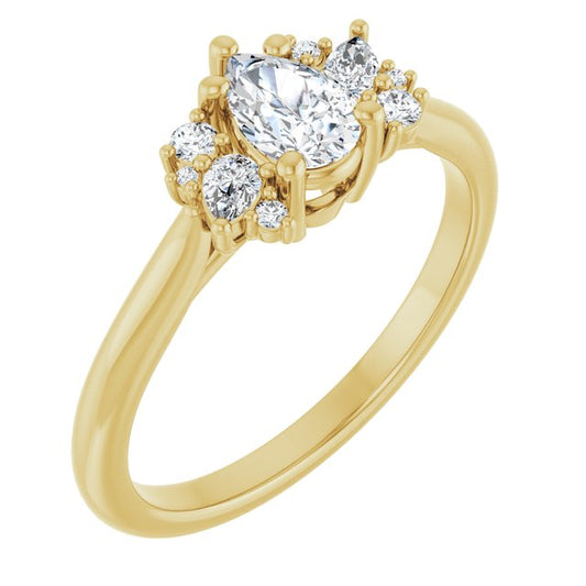 Accented Engagement Ring