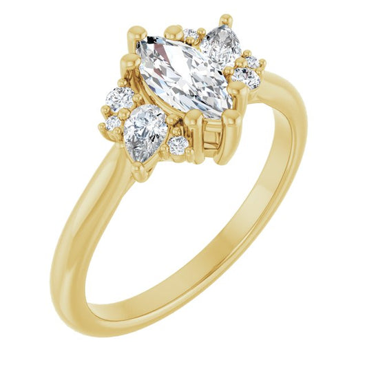 Accented Engagement Ring