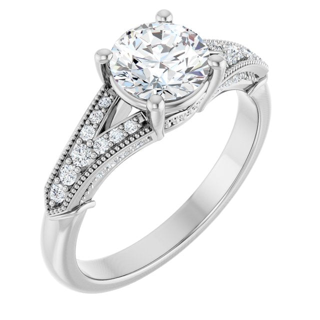 Accented Engagement Ring