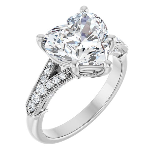 Accented Engagement Ring