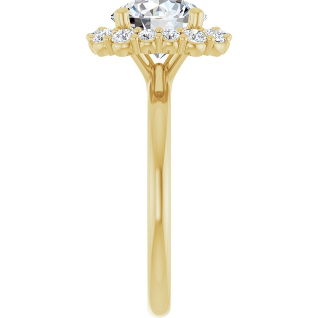 Halo-Style Engagement Ring