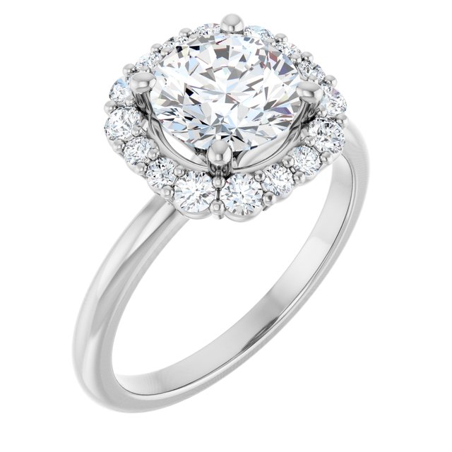 Halo-Style Engagement Ring