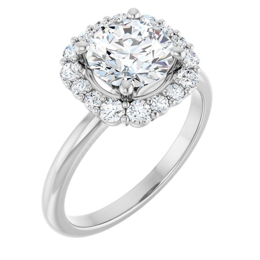 Halo-Style Engagement Ring