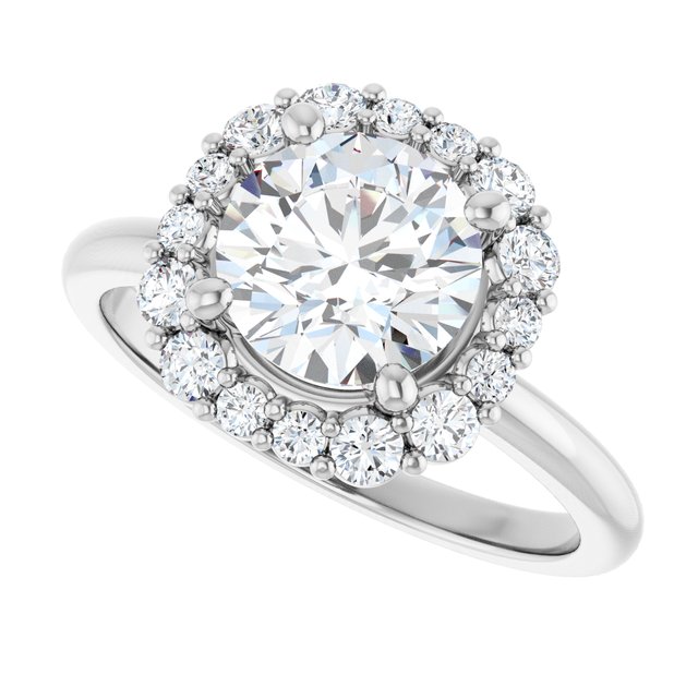 Halo-Style Engagement Ring