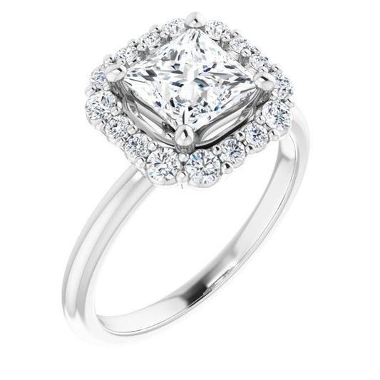 Halo-Style Engagement Ring