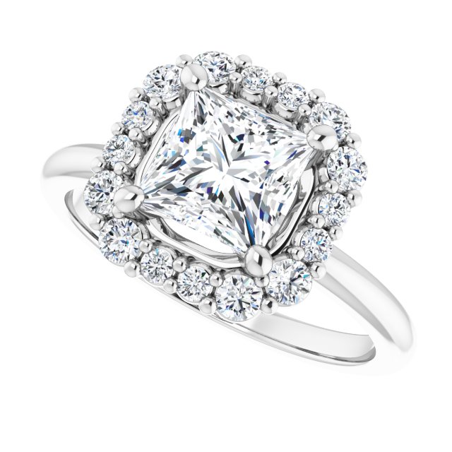 Halo-Style Engagement Ring