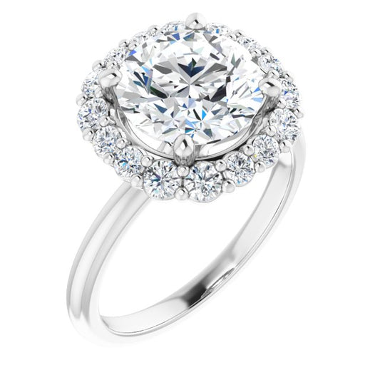 Halo-Style Engagement Ring