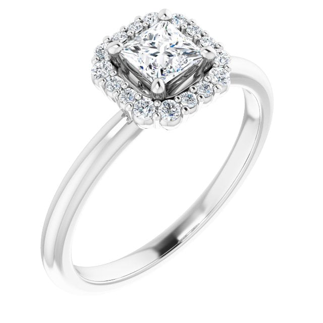 Halo-Style Engagement Ring