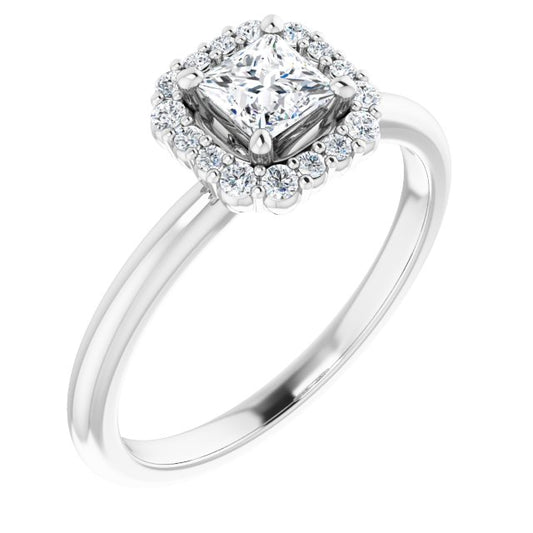 Halo-Style Engagement Ring