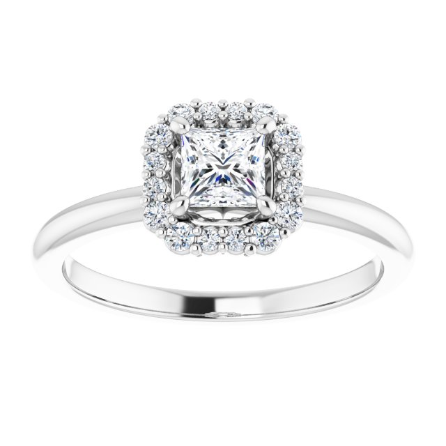 Halo-Style Engagement Ring