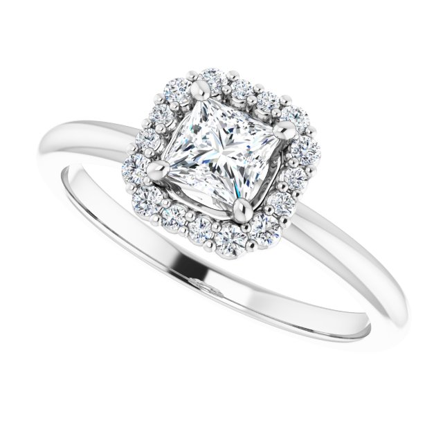Halo-Style Engagement Ring