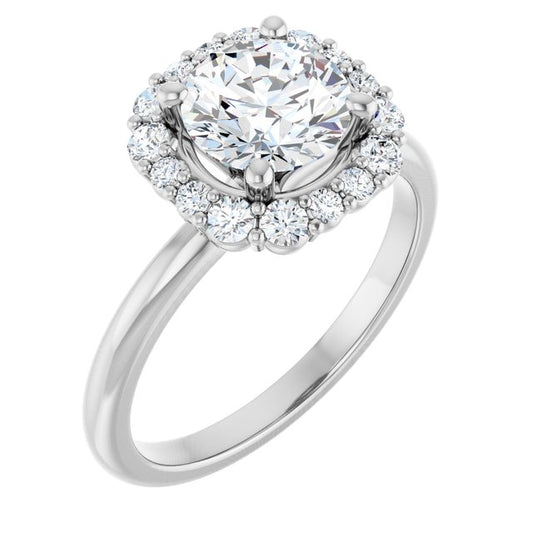 Halo-Style Engagement Ring