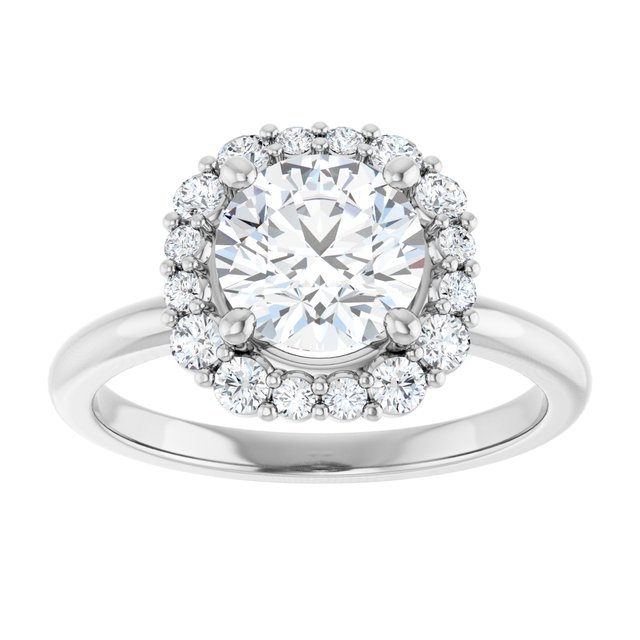 Halo-Style Engagement Ring